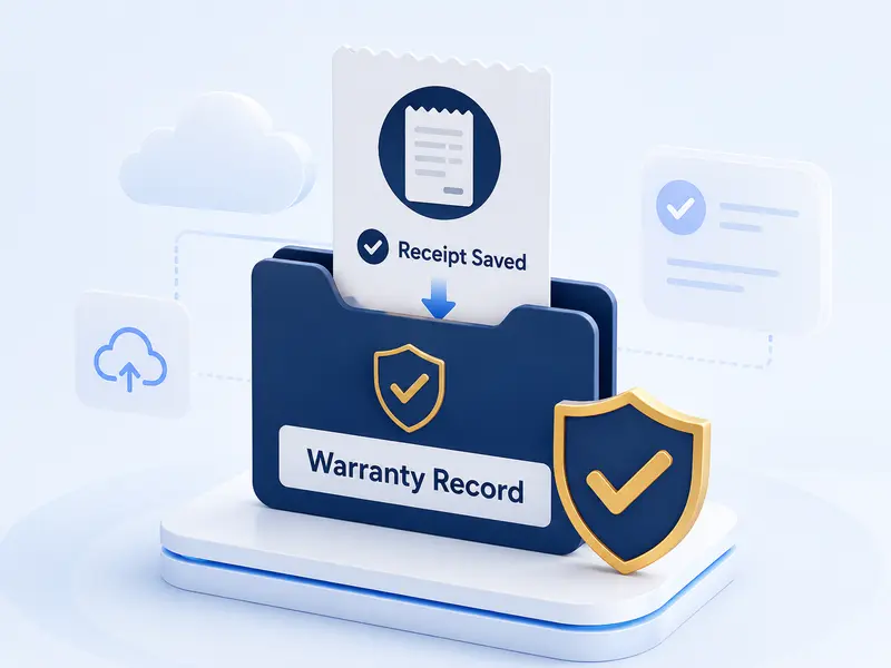 Receipt and warranty document organization